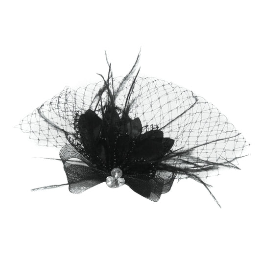 Wholesale Fascinators Kentucky Derby Hat Tulle / Crystal / Feather Crown Tiaras / Birdcage Veils with 1 Piece Wedding / Party / Evening Headpiece