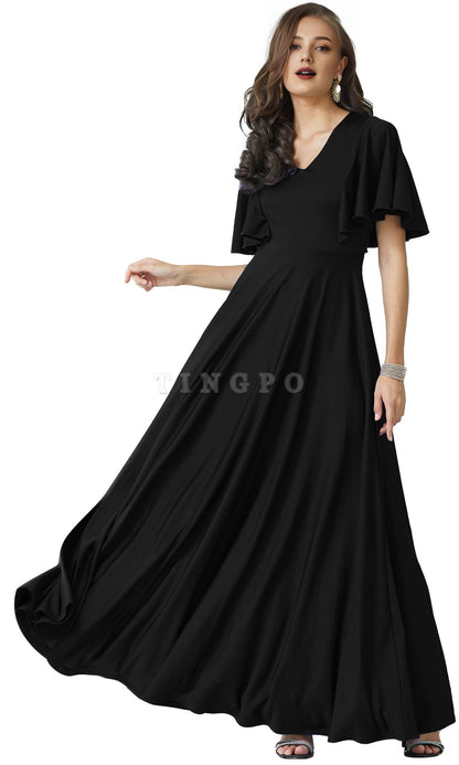 Wholesale Womens Long Elegant Bridesmaid Evening Cocktail Modest Maxi Dress prom dresses shops