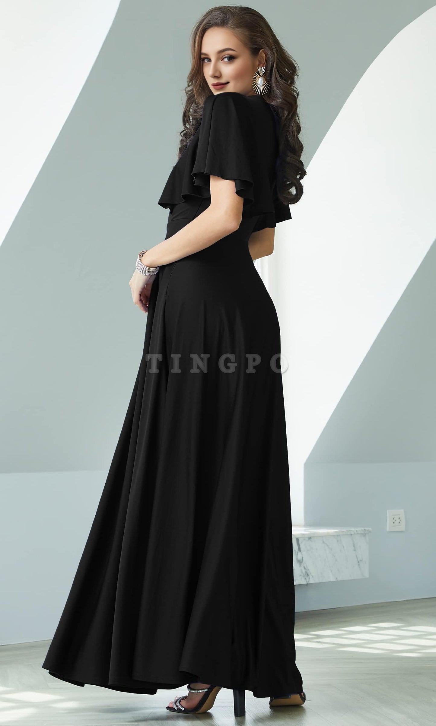 Wholesale Womens Long Elegant Bridesmaid Evening Cocktail Modest Maxi Dress prom dresses shops