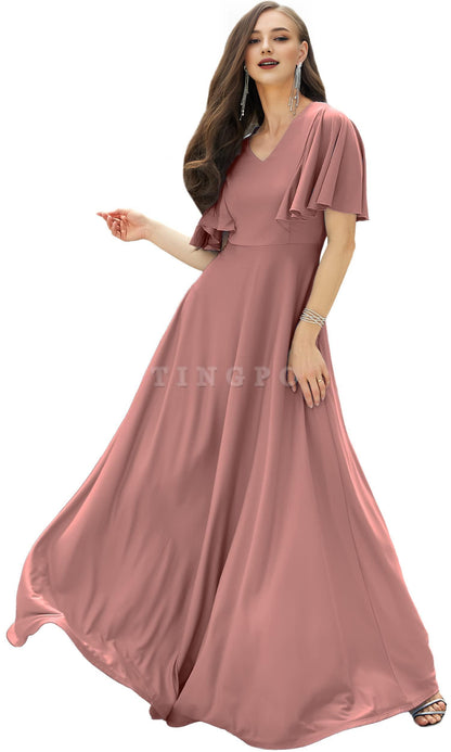 Wholesale Womens Long Elegant Bridesmaid Evening Cocktail Modest Maxi Dress prom dresses shops