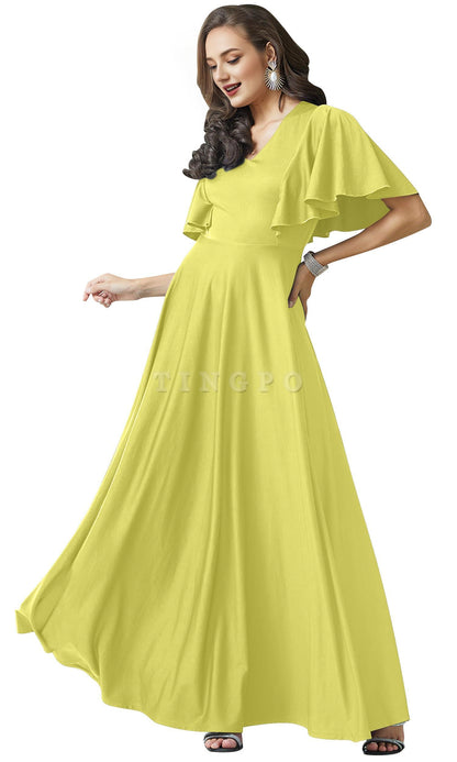 Wholesale Womens Long Elegant Bridesmaid Evening Cocktail Modest Maxi Dress prom dresses shops