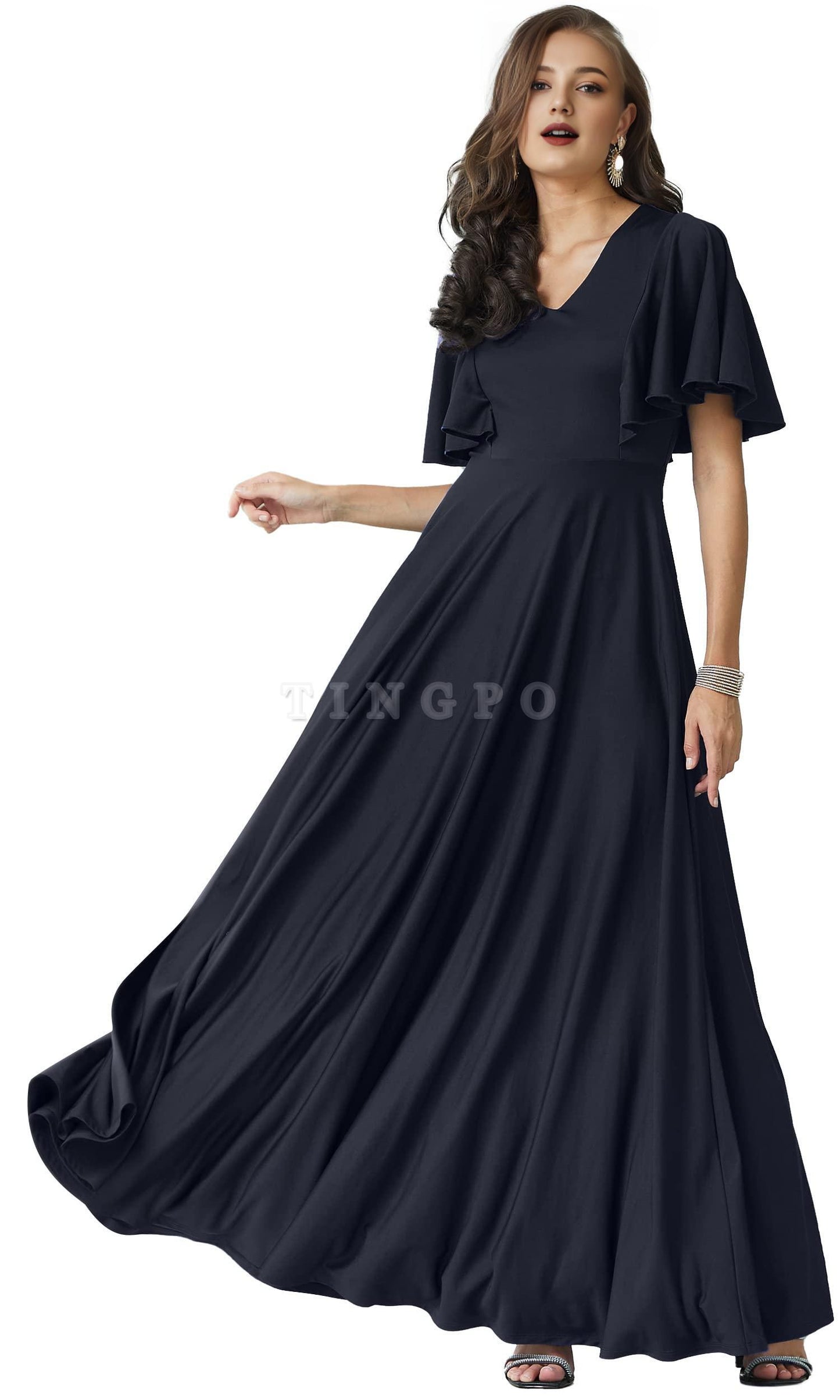 Wholesale Womens Long Elegant Bridesmaid Evening Cocktail Modest Maxi Dress prom dresses shops