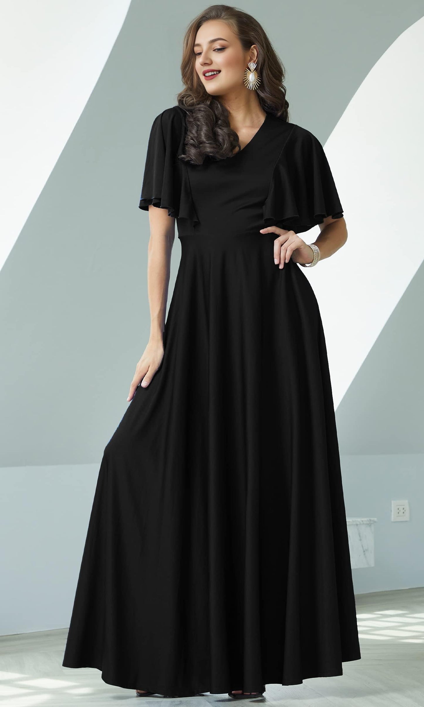 Wholesale Womens Long Elegant Bridesmaid Evening Cocktail Modest Maxi Dress prom dresses shops