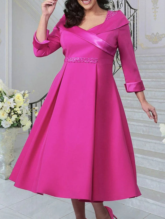 Wholesale A-Line/Princess V-Neck Plus Size Mother Of The Bride Dresses