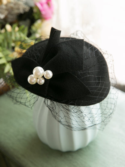 Wholesale Hats Tulle Fiber Bowler / Cloche Hat Straw Hat Wedding Tea Party Elegant Wedding With Bowknot Tulle Headpiece Headwear