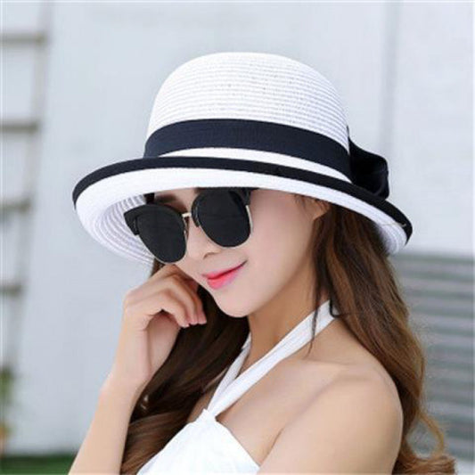 Wholesale Hats Woven Straw Hat Casual Holiday Cocktail Party Melbourne Cup Classy Retro With Satin Bowknot Headpiece Headwear