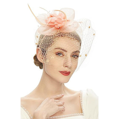 Wholesale Fascinators Hats Headwear Organza Fedora Hat Top Hat Veil Hat Horse Race Cocktail Elegant Vintage With Feather Bows Headpiece Headwear