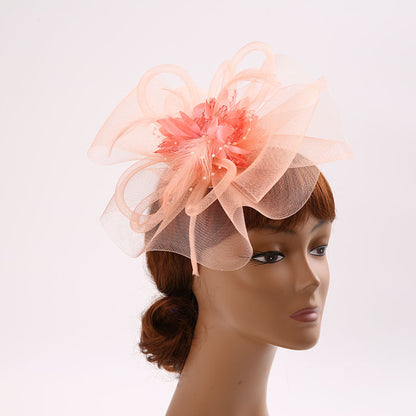 Wholesale Fascinators Hats Headwear Organza Fedora Hat Top Hat Veil Hat Horse Race Cocktail Elegant Luxury With Feather Bows Headpiece Headwear