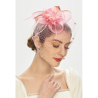 Wholesale Fascinators Hats Headwear Organza Fedora Hat Top Hat Veil Hat Horse Race Cocktail Elegant Vintage With Feather Bows Headpiece Headwear