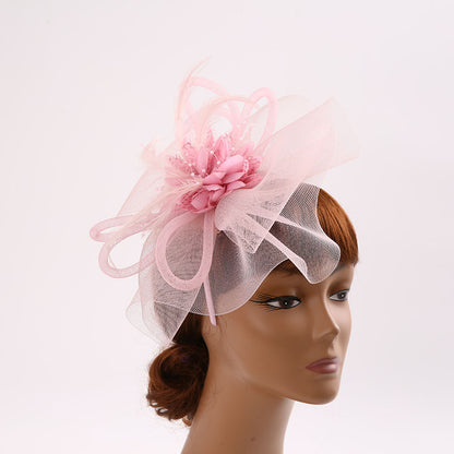 Wholesale Fascinators Hats Headwear Organza Fedora Hat Top Hat Veil Hat Horse Race Cocktail Elegant Luxury With Feather Bows Headpiece Headwear