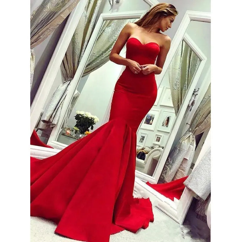 TingPo Wholesale Simple latest elegant long women's formal Türkiye gown evening dress