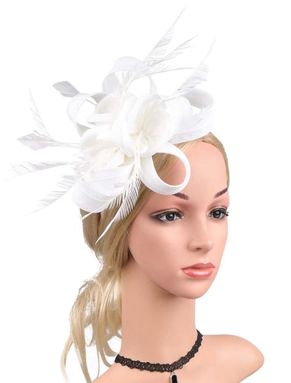 Wholesale Fascinators Net Halloween Kentucky Derby Classic Wedding With Flower Headpiece Headwear