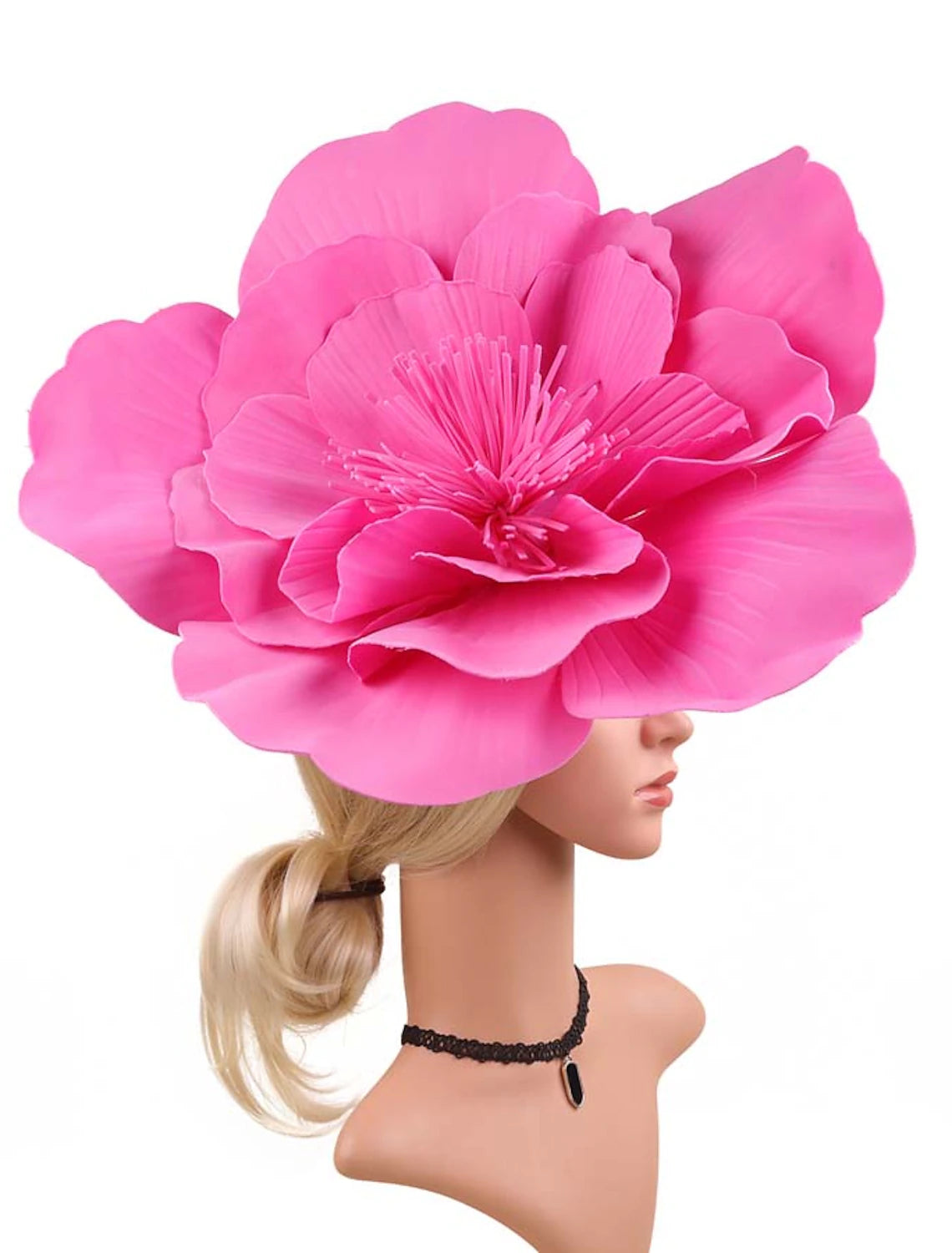 Wholesale Fascinators synthetic fibre Halloween Kentucky Derby Funny Sun Protection With Flower Headpiece Headwear