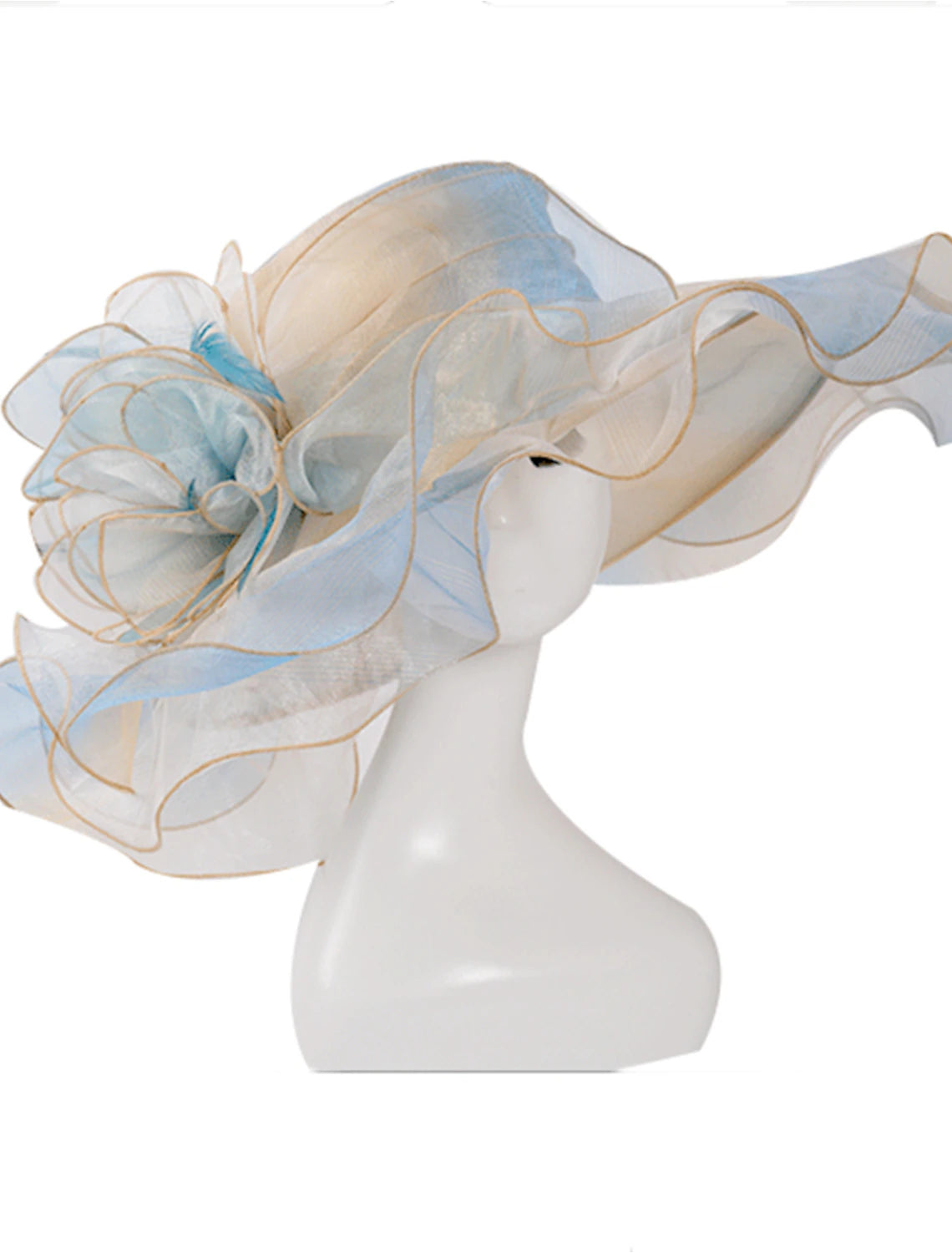 Wholesale Organza Kentucky Derby Hat / Fascinators / Headdress with Tiered 1 PC Party / Evening / Business / Ceremony / Wedding / Tea Party Headpiece