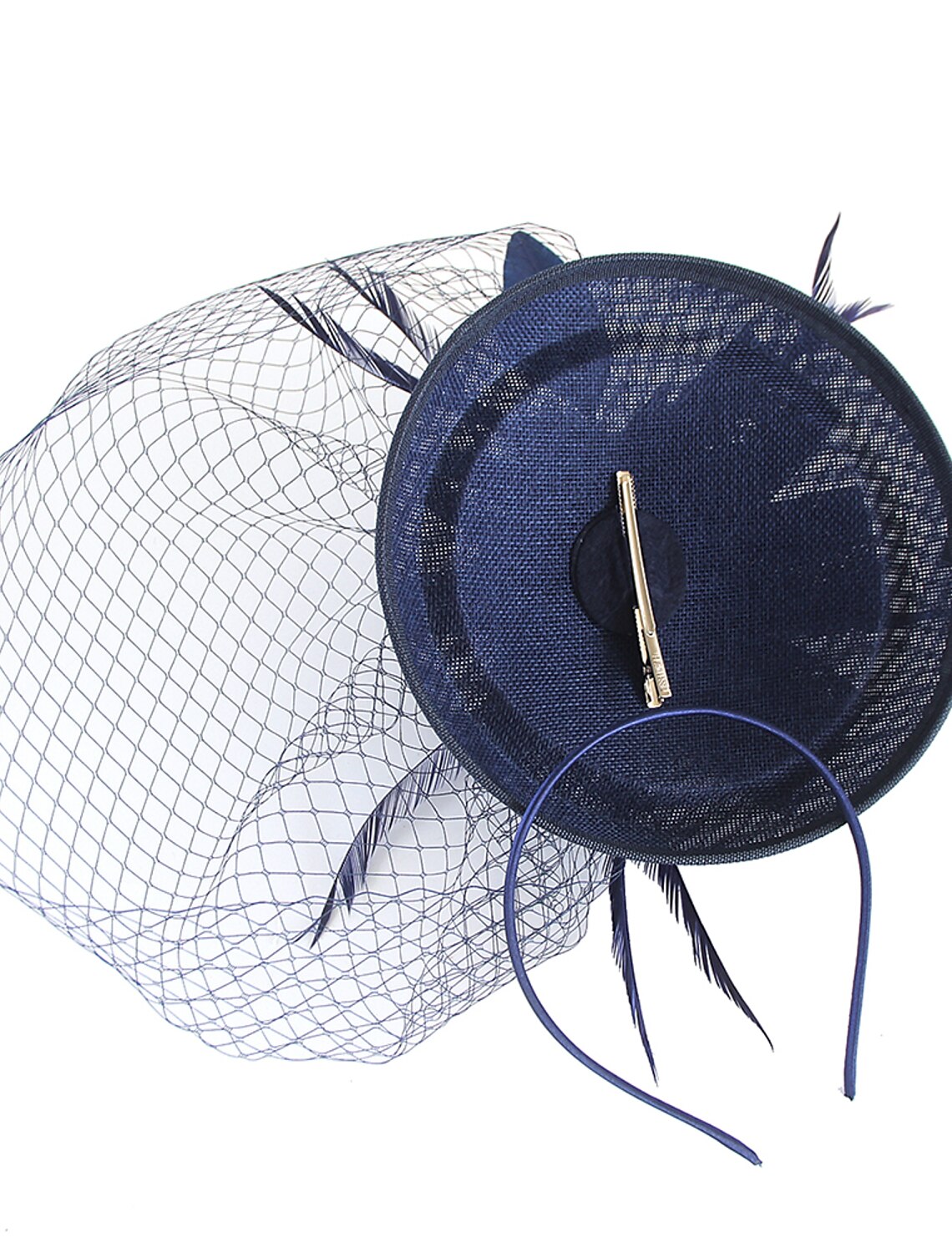 Wholesale Fascinators Kentucky Derby Hat Headwear Organza Polyester / Polyamide Fedora Hat Floppy Hat Veil Hat Tea Party Horse Race Ladies Day Vintage Style Vintage Elegant With Feather Appliques