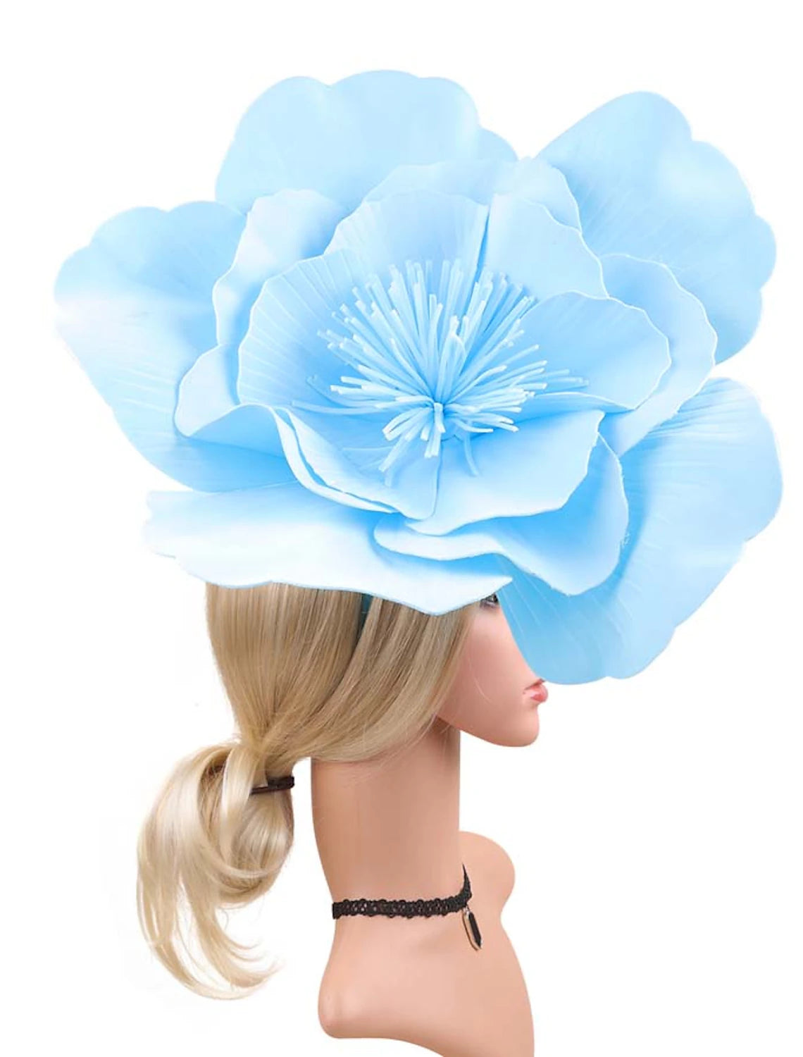 Wholesale Fascinators synthetic fibre Halloween Kentucky Derby Funny Sun Protection With Flower Headpiece Headwear