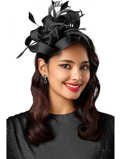 Wholesale Fascinators Net Halloween Kentucky Derby Classic Wedding With Flower Headpiece Headwear