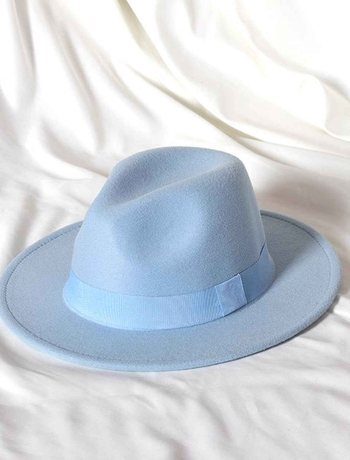 Wholesale Hats Wool Acrylic Fedora Hat Formal Wedding Cocktail Royal Astcot Simple With Pure Color Headpiece Headwear