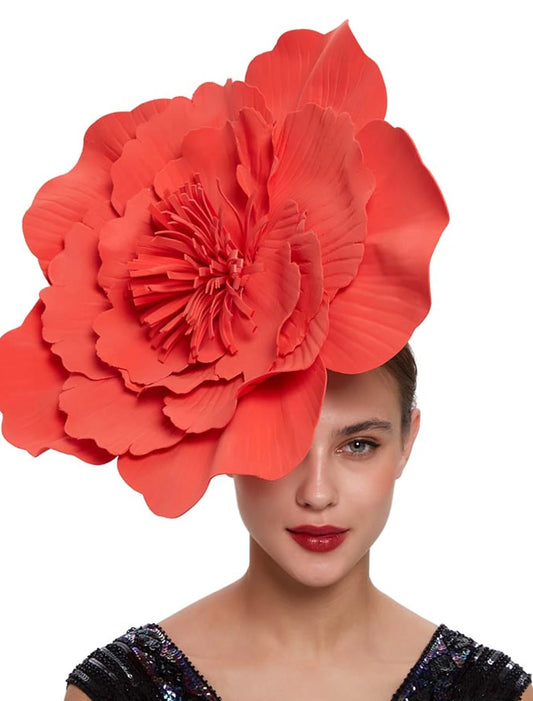 Wholesale Fascinators synthetic fibre Halloween Kentucky Derby Funny Sun Protection With Flower Headpiece Headwear