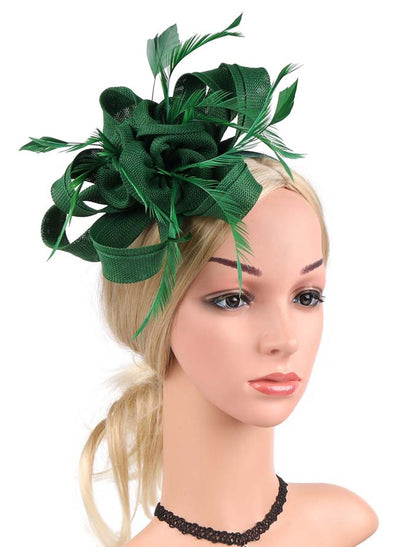 Wholesale Fascinators Net Halloween Kentucky Derby Classic Wedding With Flower Headpiece Headwear