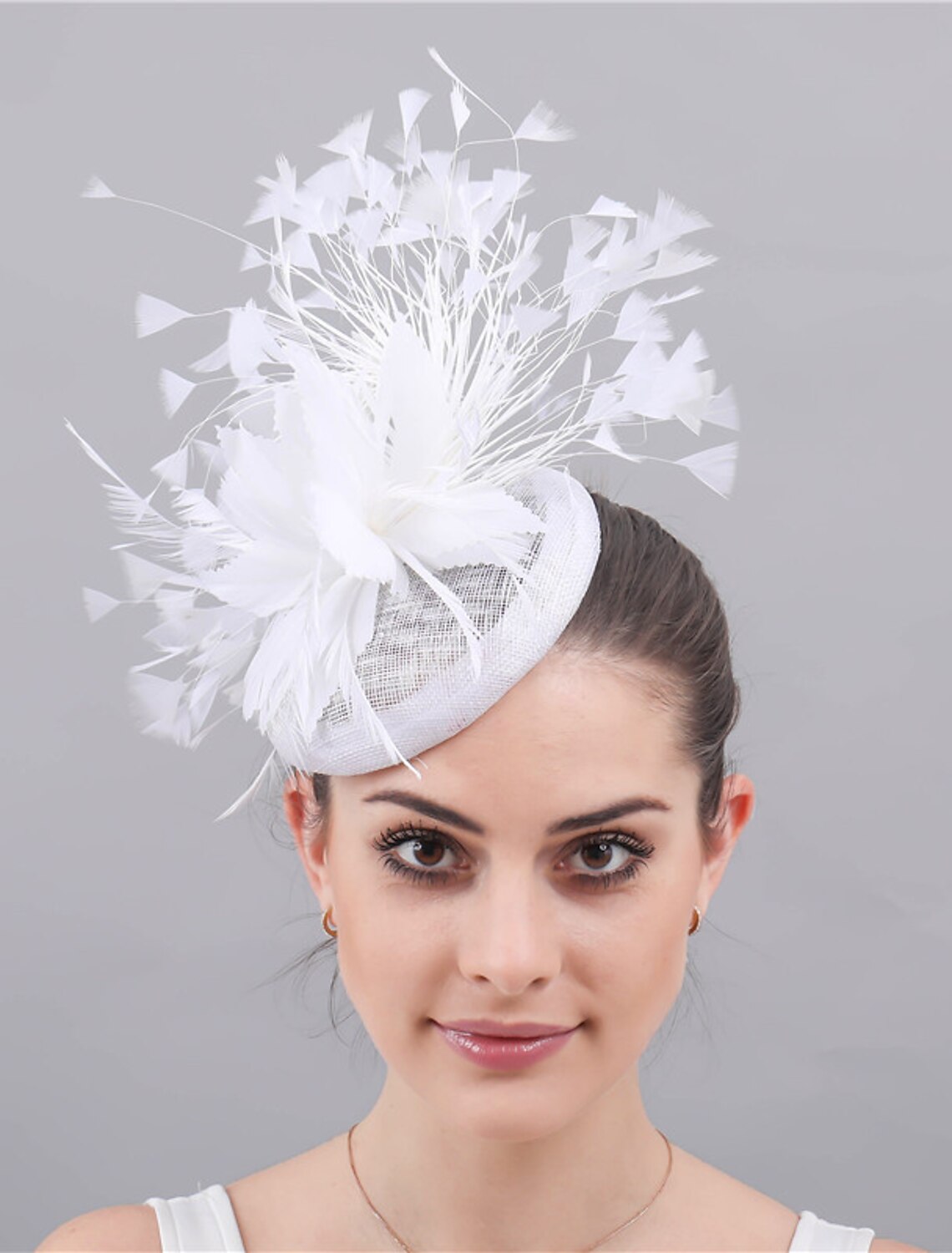 Wholesale Fascinators Sinamay Wedding Kentucky Derby Cocktail Fashion Wedding With Feather Headpiece Headwear