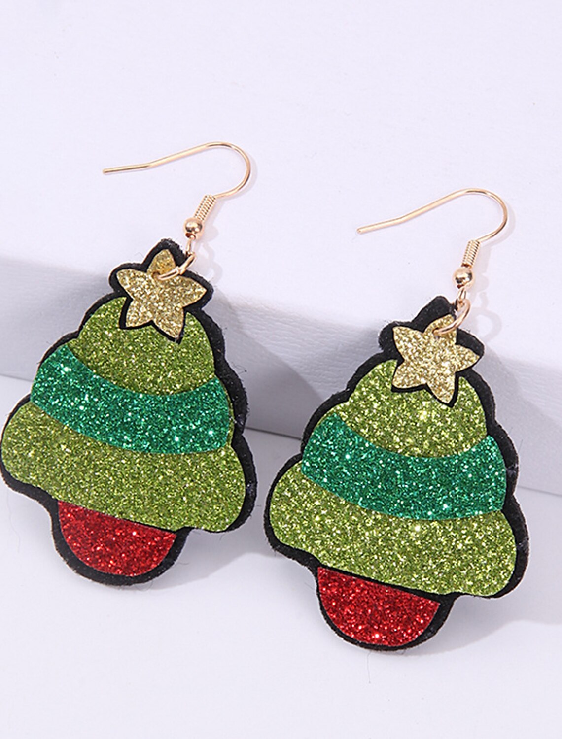 Wholesale Xmas Women's Drop Earrings Fine Jewelry Classic Christmas Tree Personalized Stylish Earrings Jewelry 1# / 2# / 3# For Christmas Festival 1 Pair