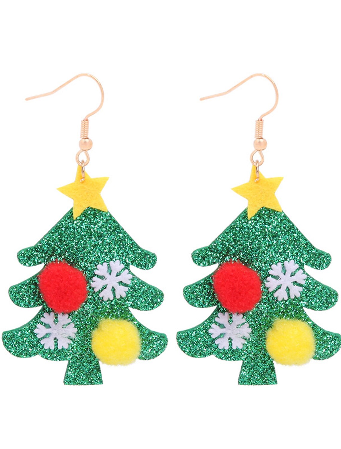 Wholesale Xmas Women's Drop Earrings Fine Jewelry Classic Christmas Tree Personalized Stylish Earrings Jewelry 1# / 2# / 3# For Christmas Festival 1 Pair