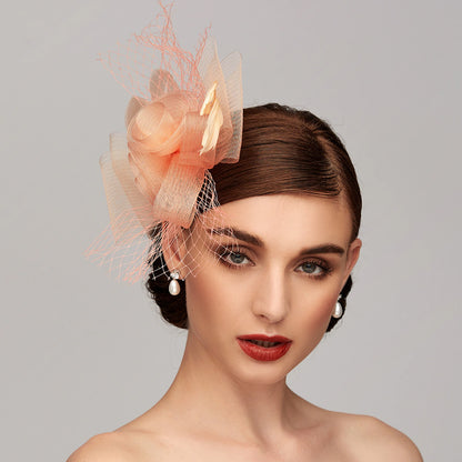 Wholesale Elegant Net Mesh Tulle Fascinator Hats Headpiece Clip Headband with Bow(s) Feather Flower Floral 1PC Kentucky Derby Wedding Tea Party Horse Race Cocktail Vintage for Women