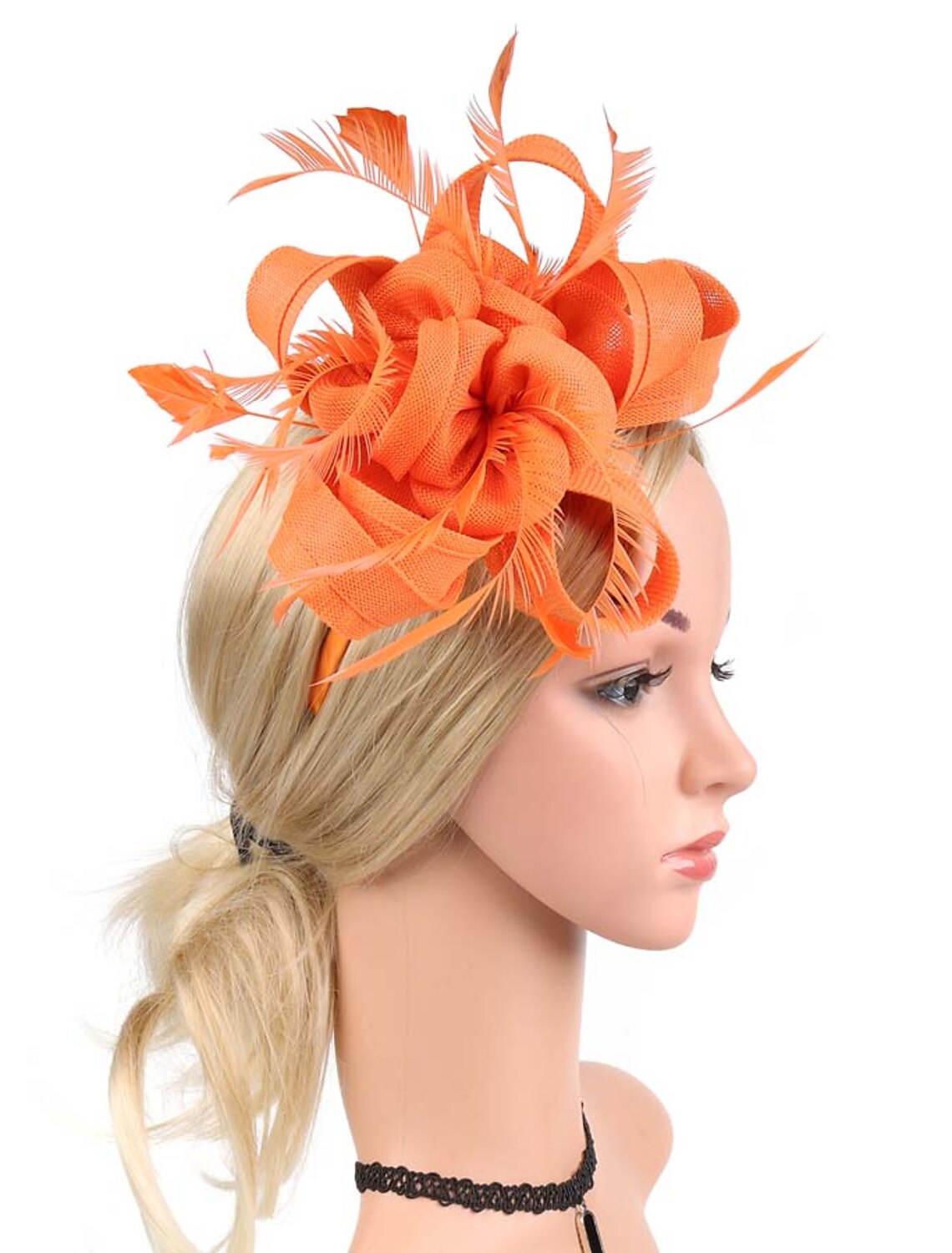 Wholesale Fascinators Net Halloween Kentucky Derby Classic Wedding With Flower Headpiece Headwear