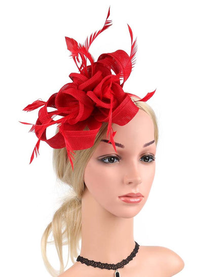 Wholesale Fascinators Net Halloween Kentucky Derby Classic Wedding With Flower Headpiece Headwear