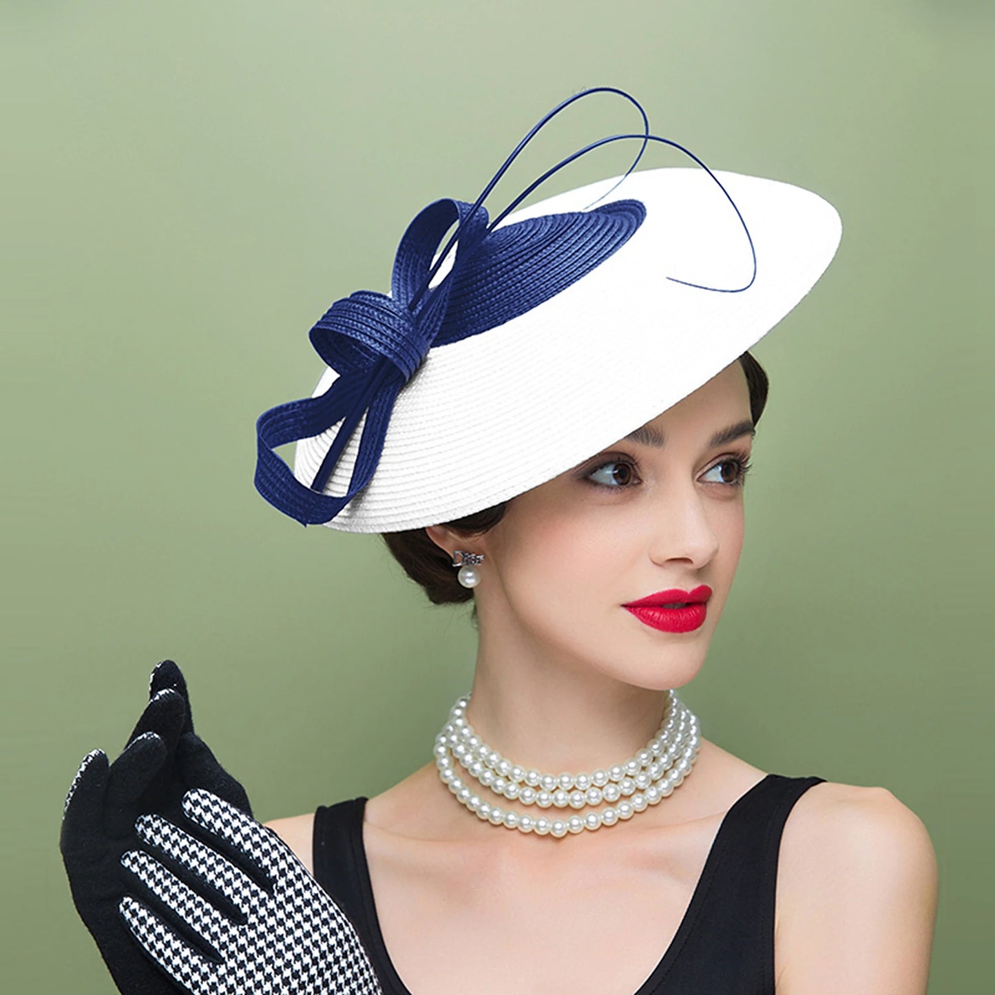 Wholesale Women's Fascinators Pillbox Hat Cap Weddings Straw Fedora Vintage Sinamay Base Hats for Kentucky Derby Tea Party Horse Race Ladies Day Headpiece