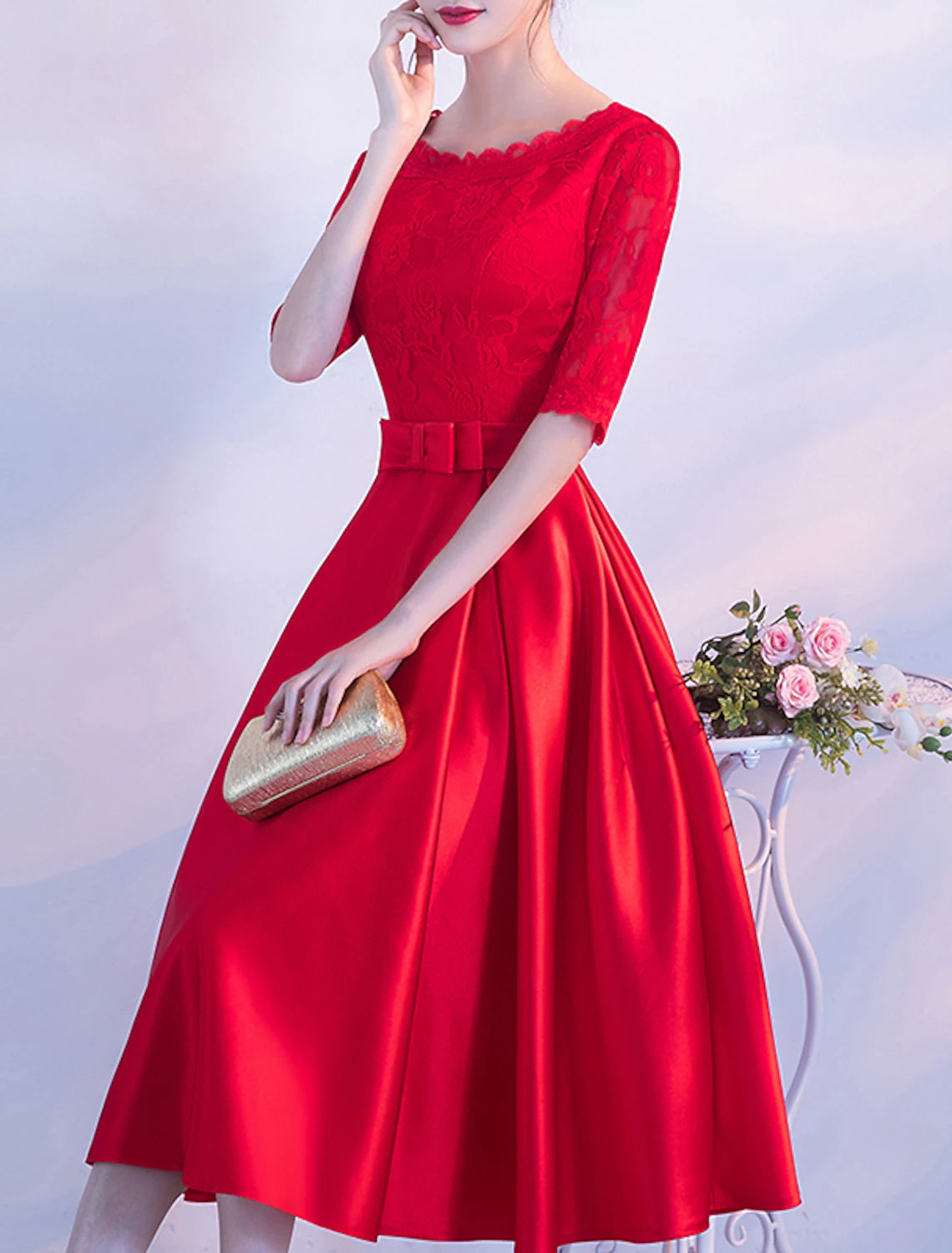 Wholesale A-Line Minimalist Elegant Party Wear Cocktail Party Wedding ...