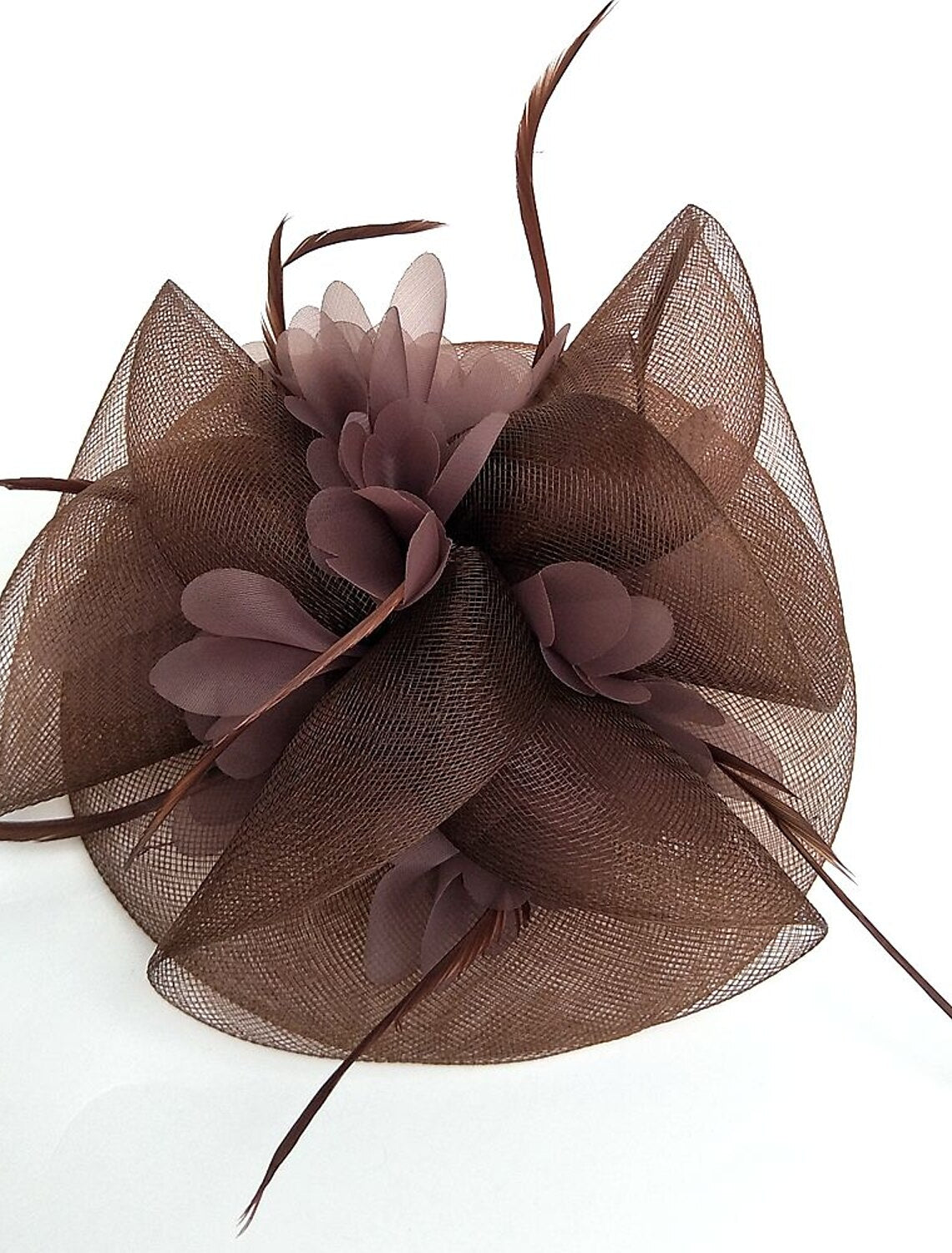 Wholesale Tulle / Feather / Net Fascinators Kentucky Derby Hat/ Headwear with Floral 1PC Wedding / Special Occasion / Horse Race Headpiece