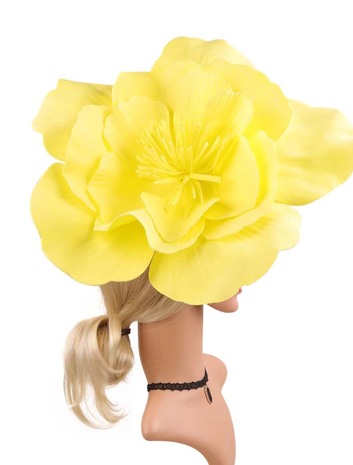 Wholesale Fascinators synthetic fibre Halloween Kentucky Derby Funny Sun Protection With Flower Headpiece Headwear