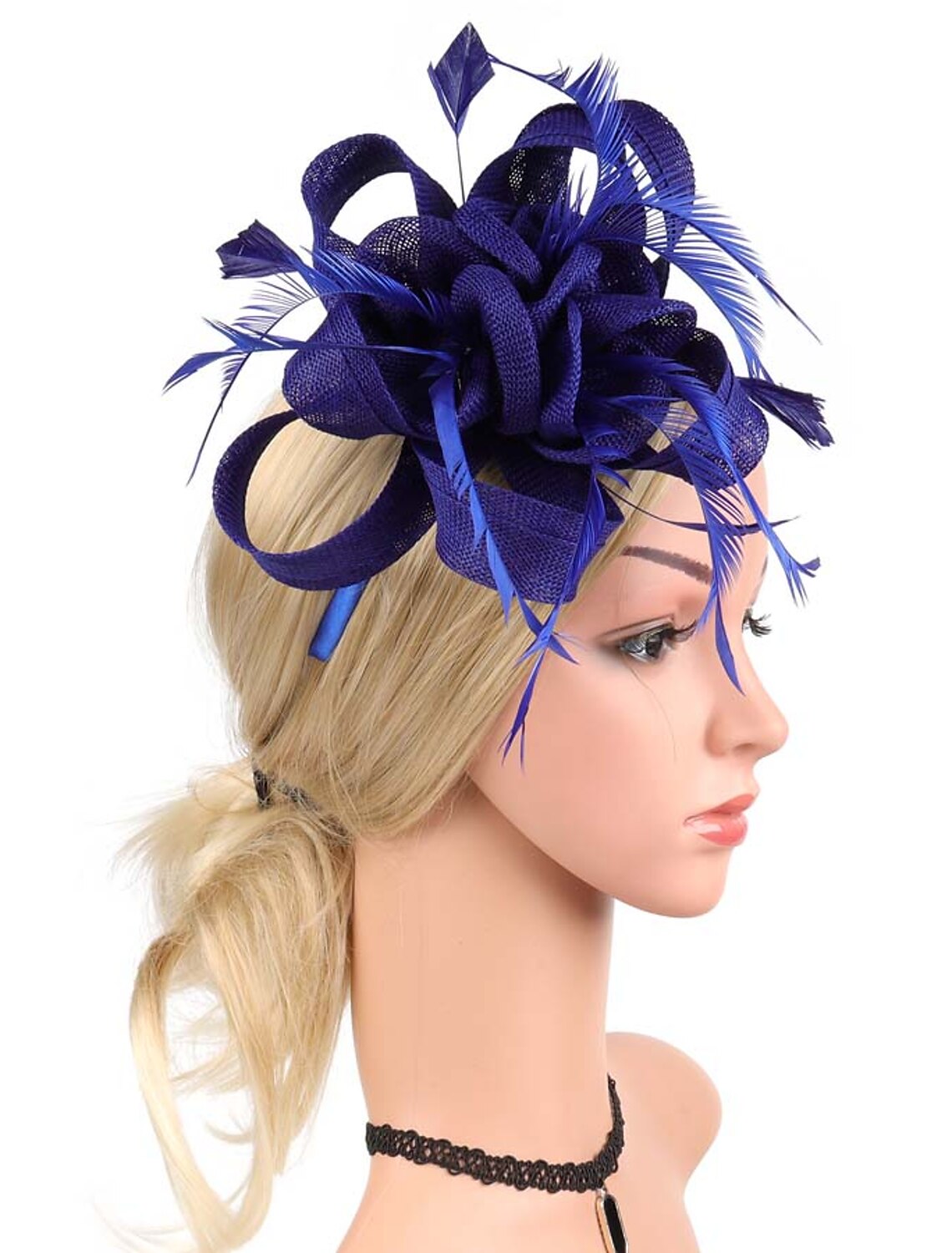 Wholesale Fascinators Net Halloween Kentucky Derby Classic Wedding With Flower Headpiece Headwear