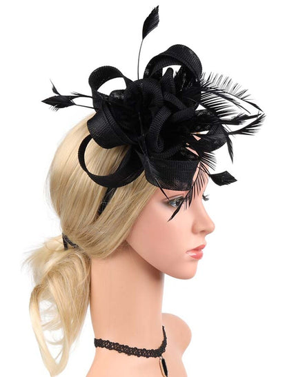 Wholesale Fascinators Net Halloween Kentucky Derby Classic Wedding With Flower Headpiece Headwear