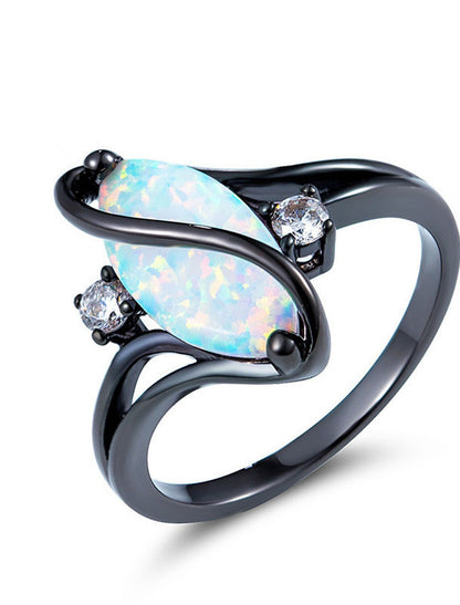 Wholesale Ring Party Classic Black Blue Chrome Precious Personalized Stylish 1PC