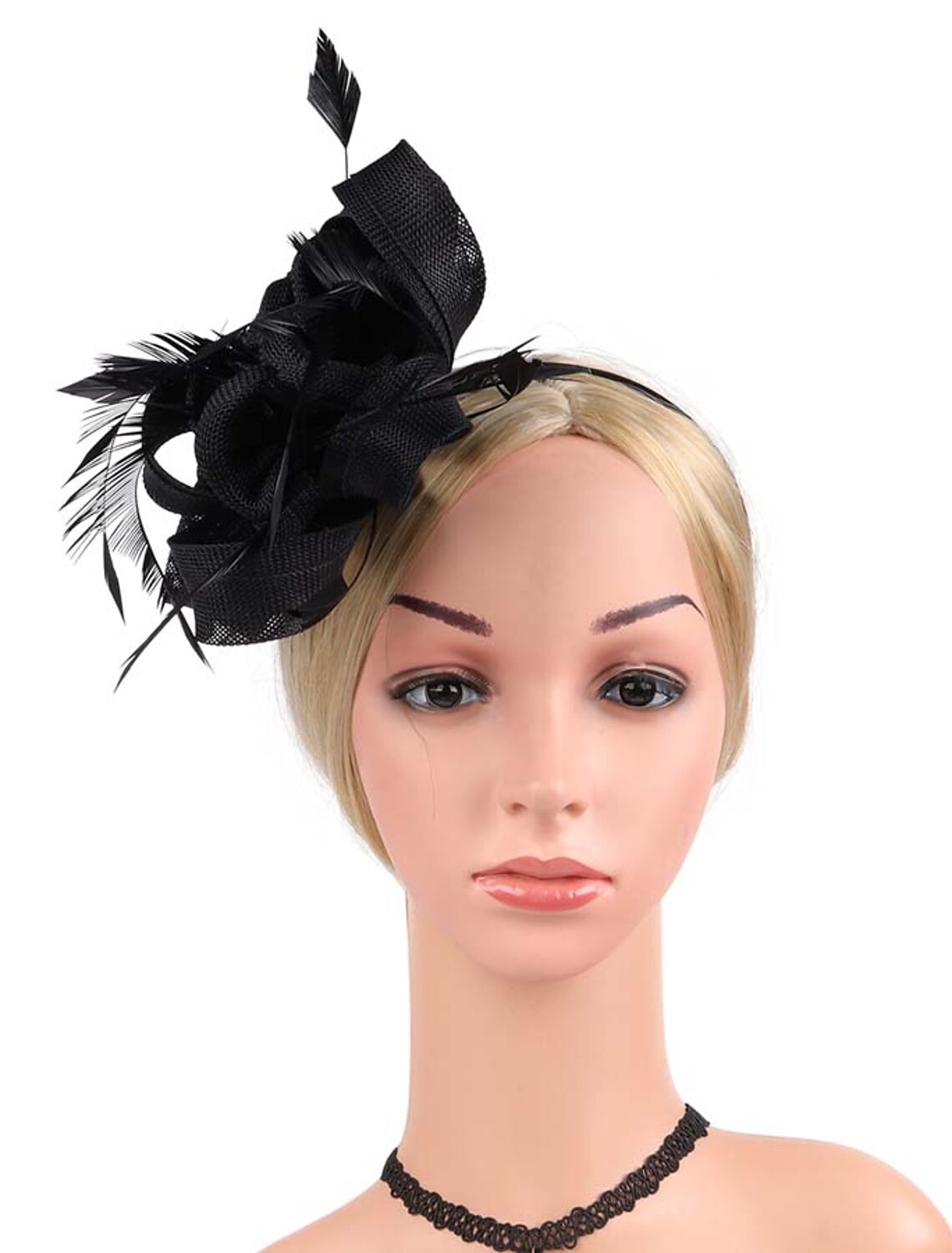 Wholesale Fascinators Net Halloween Kentucky Derby Classic Wedding With Flower Headpiece Headwear