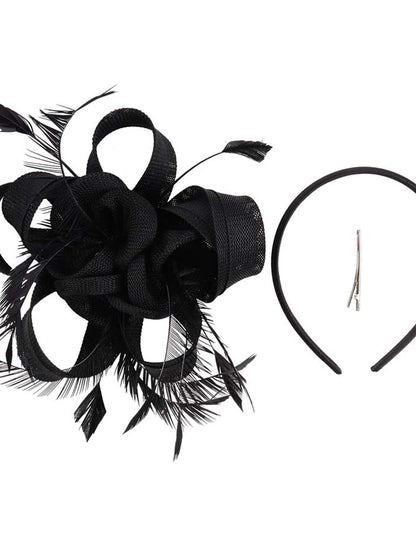 Wholesale Fascinators Net Halloween Kentucky Derby Classic Wedding With Flower Headpiece Headwear