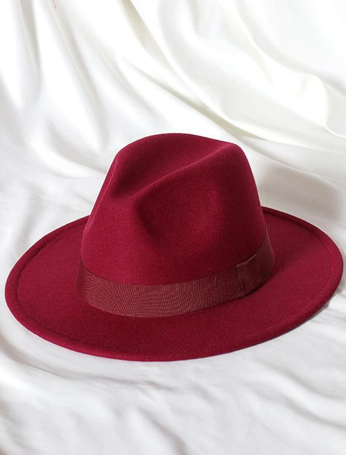 Wholesale Hats Wool Acrylic Fedora Hat Formal Wedding Cocktail Royal Astcot Simple With Pure Color Headpiece Headwear