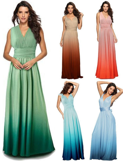 Wholesale A-Line Bridesmaid Dress V Neck Sleeveless Elegant Floor Length Spandex with Ruching A-Line Bridesmaid Dress V Neck Sleeveless Elegant Floor Length Spandex with Ruching