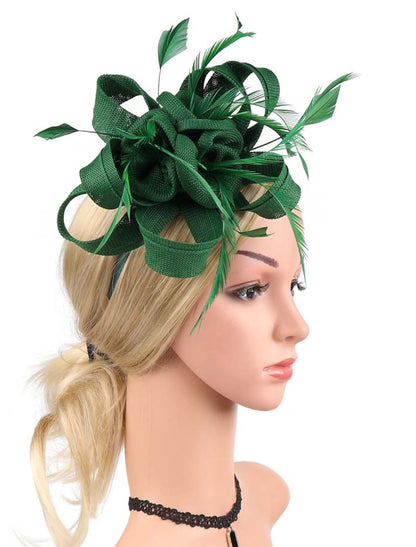 Wholesale Fascinators Net Halloween Kentucky Derby Classic Wedding With Flower Headpiece Headwear