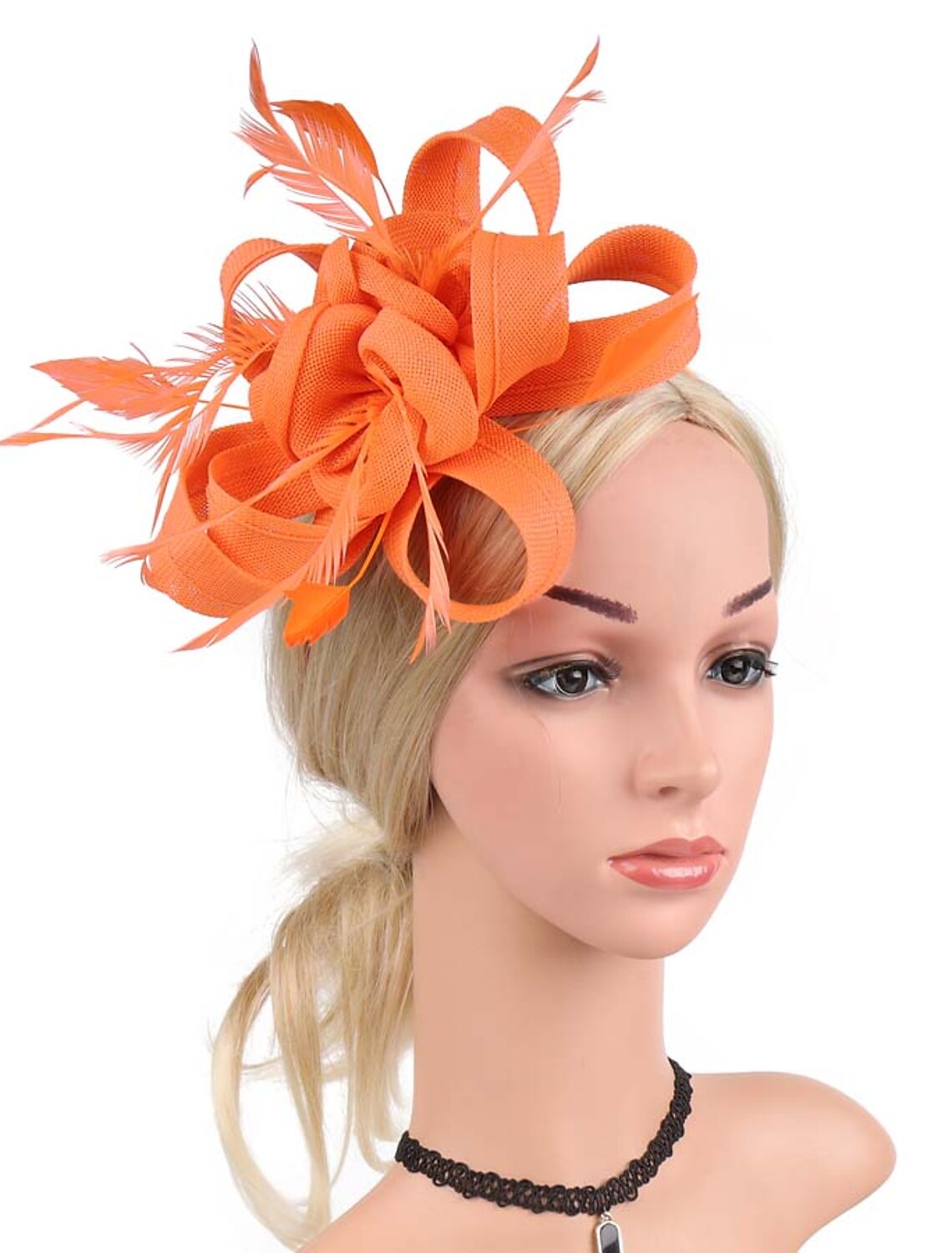 Wholesale Fascinators Net Halloween Kentucky Derby Classic Wedding With Flower Headpiece Headwear