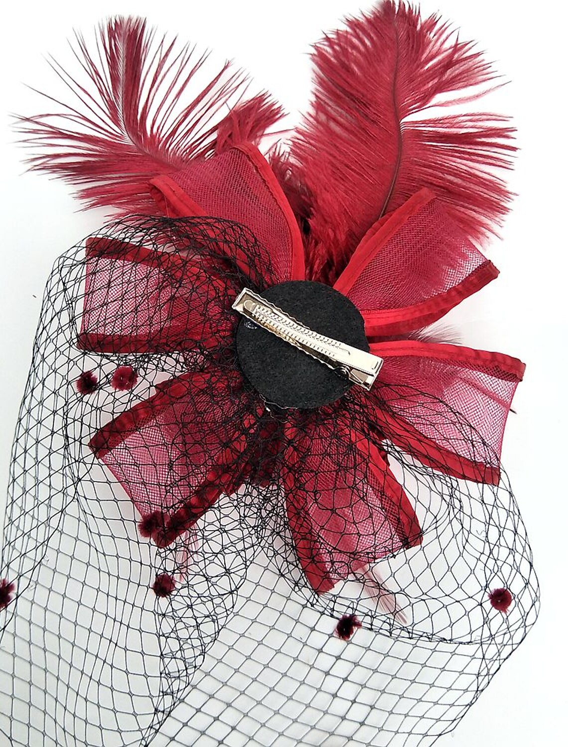 Wholesale Tulle / Feather / Net Fascinators / Hats / Birdcage Veils with 1 Piece Wedding / Special Occasion / Horse Race Headpiece