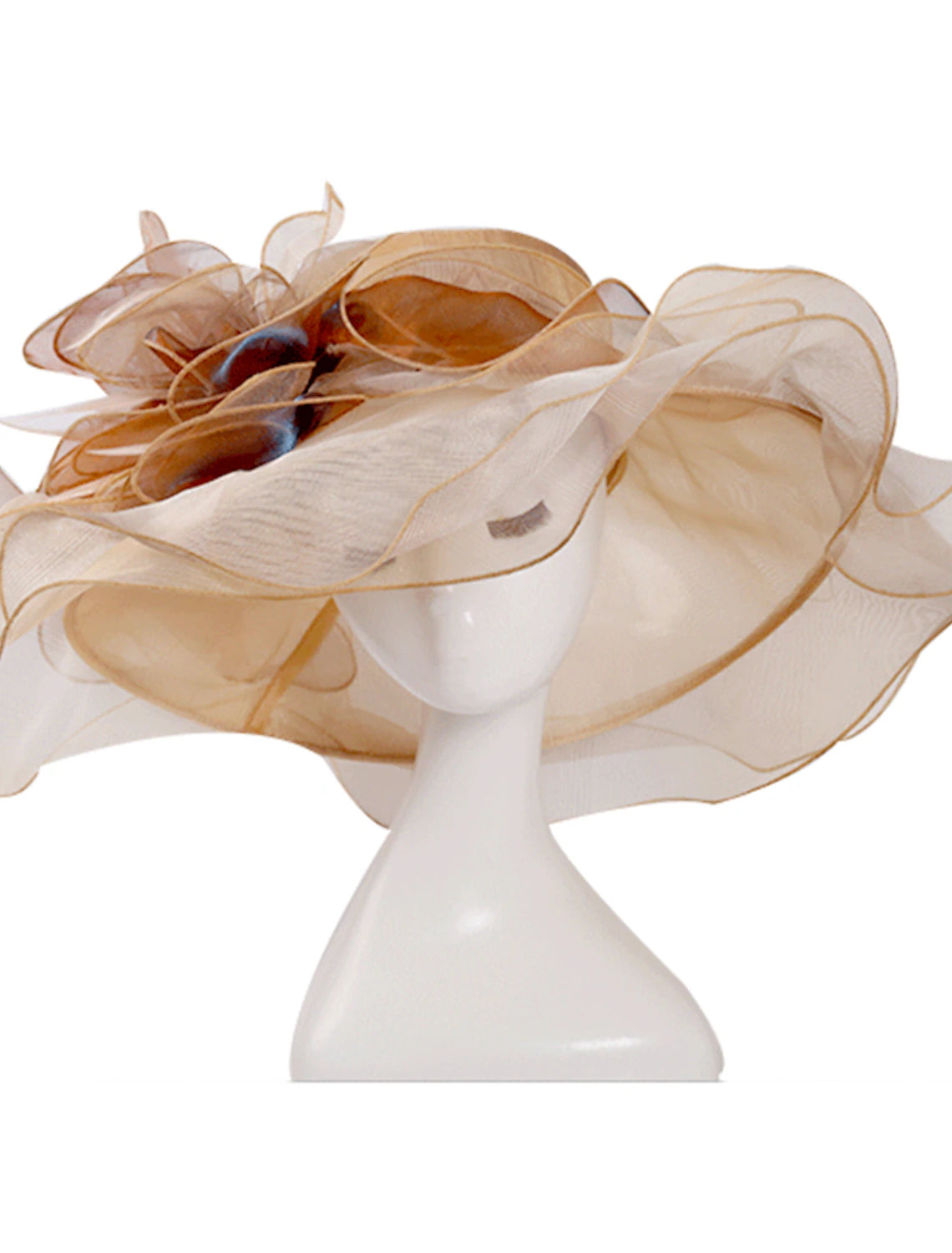 Wholesale Organza Kentucky Derby Hat / Fascinators / Headdress with Tiered 1 PC Party / Evening / Business / Ceremony / Wedding / Tea Party Headpiece