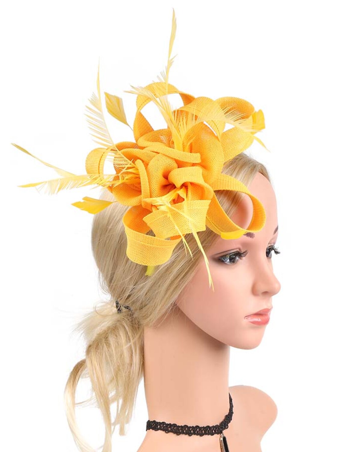 Wholesale Fascinators Net Halloween Kentucky Derby Classic Wedding With Flower Headpiece Headwear