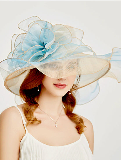 Wholesale Organza Kentucky Derby Hat / Fascinators / Headdress with Tiered 1 PC Party / Evening / Business / Ceremony / Wedding / Tea Party Headpiece