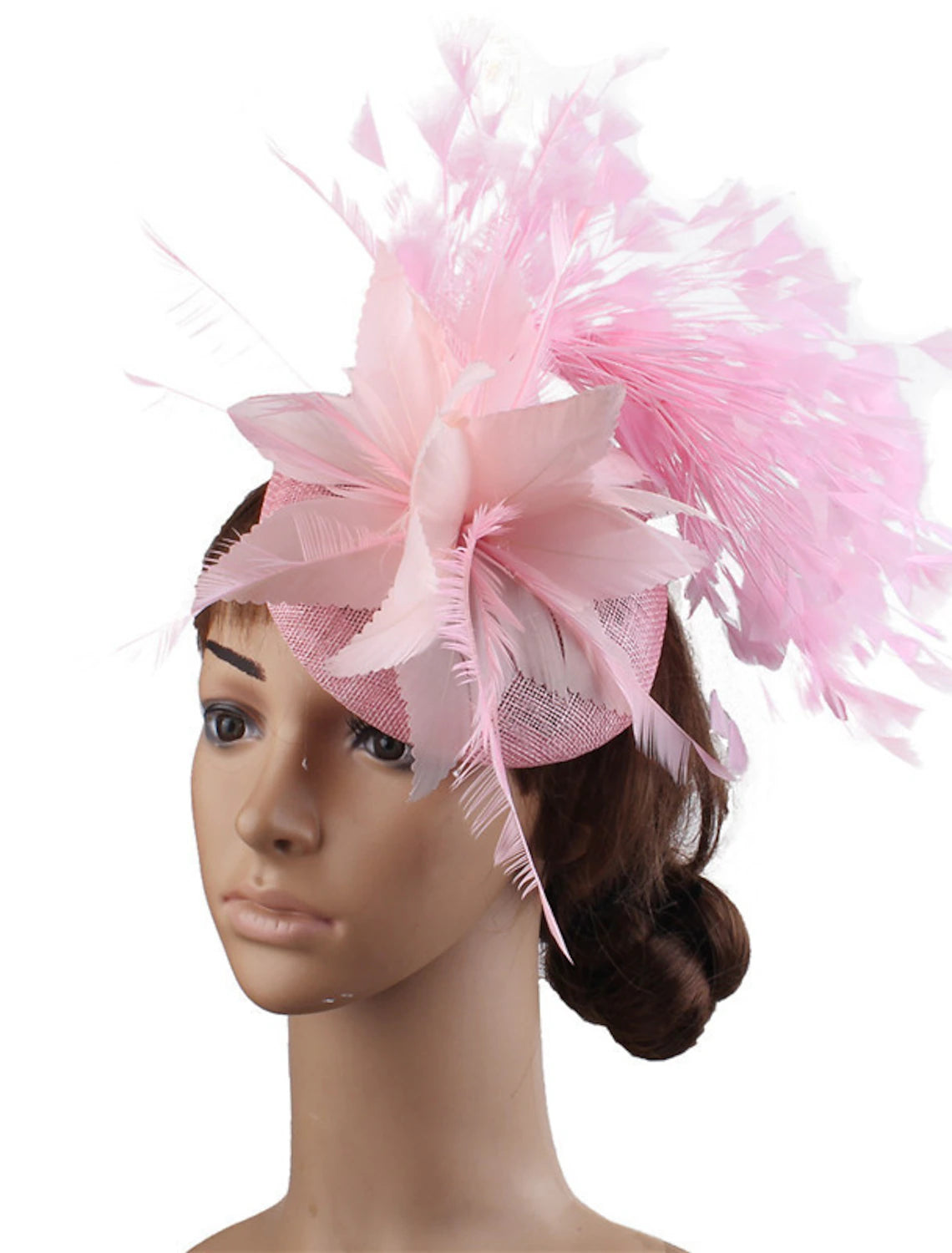 Wholesale Fascinators Sinamay Wedding Kentucky Derby Cocktail Fashion Wedding With Feather Headpiece Headwear