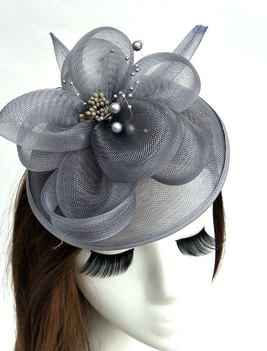 Wholesale Net Fascinators Kentucky Derby Hat/ Birdcage Veils with 1 Piece Wedding / Special Occasion / Tea Party Headpiece