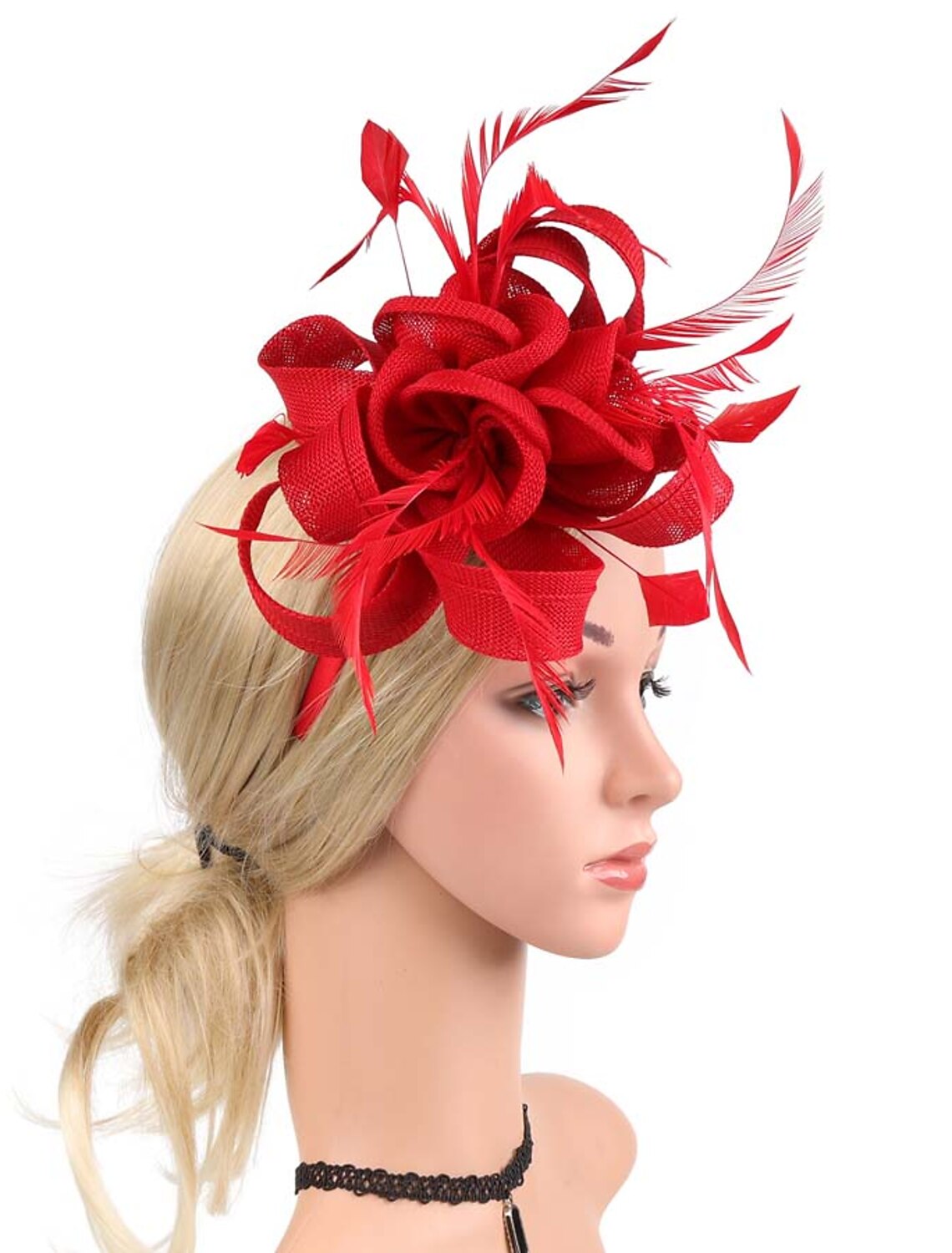 Wholesale Fascinators Net Halloween Kentucky Derby Classic Wedding With Flower Headpiece Headwear